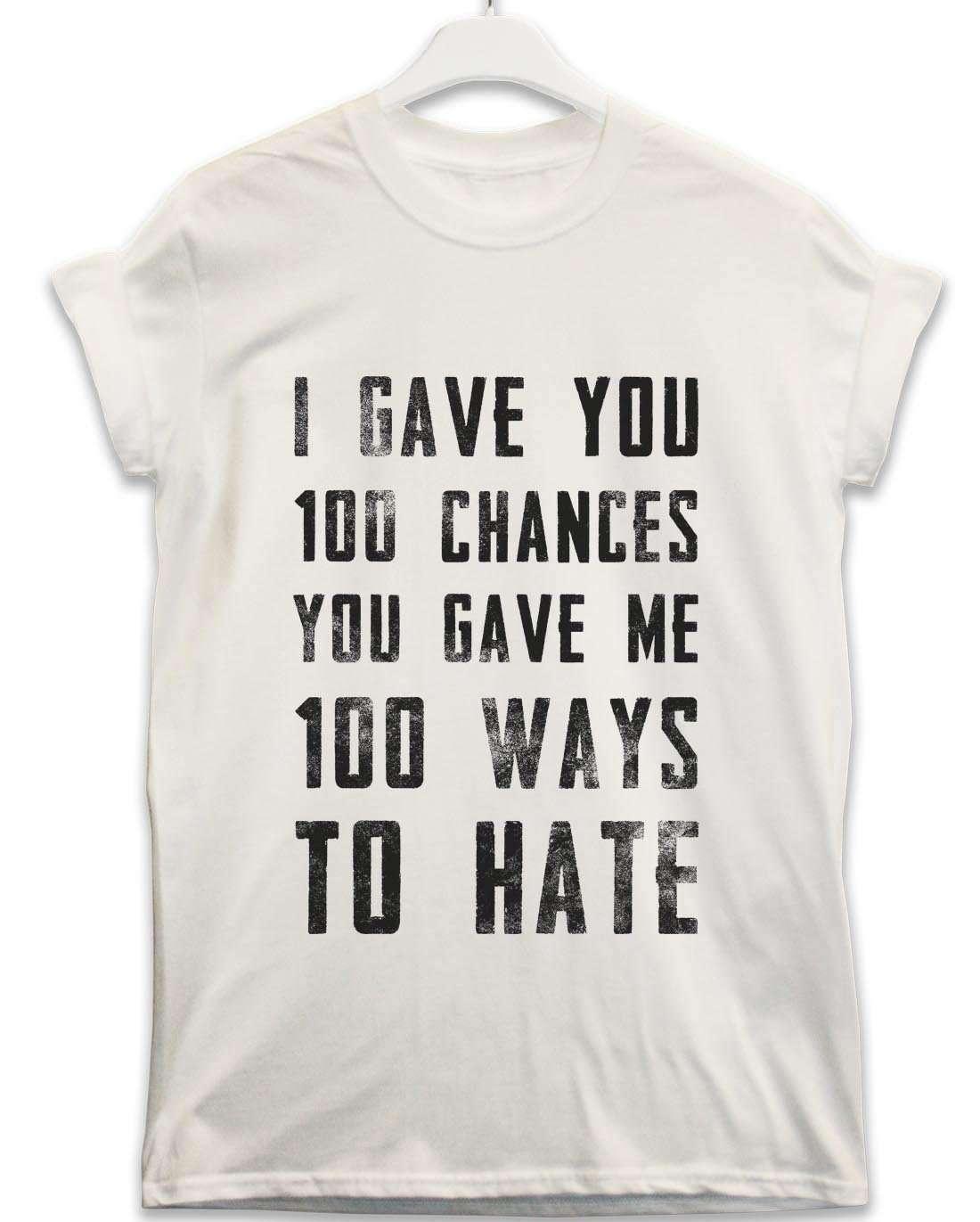 100 Ways to Hate Lyric Quote Graphic T-Shirt For Men 8Ball