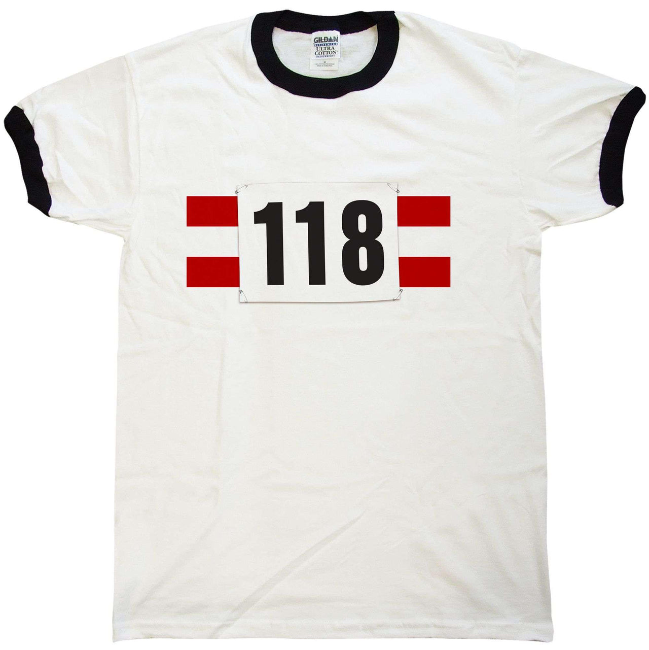 118 Fancy Dress Ringer Mens T-Shirt 8Ball