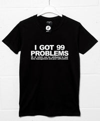 Thumbnail for 99 Self-Inflicted Problems Mens T-Shirt 8Ball