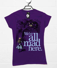 Thumbnail for Alice We're All Mad Here Womens Fitted T-Shirt 8Ball