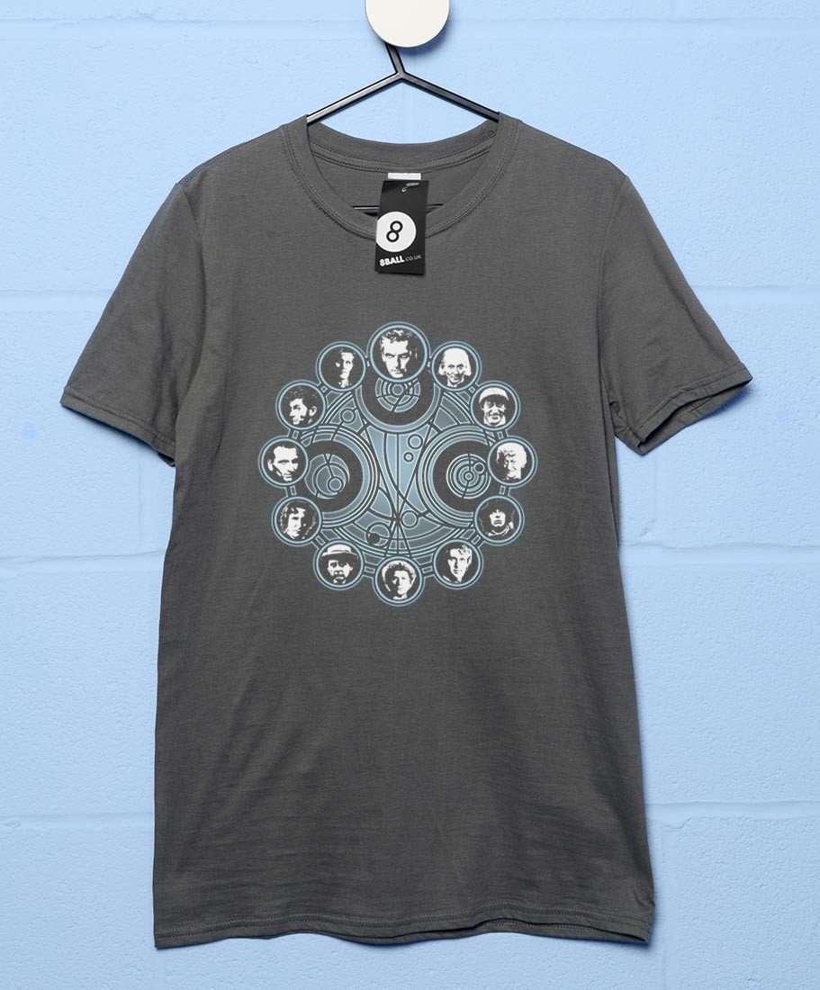 All 12 Doctors Clock Face Who Unisex T-Shirt For Men And Women 8Ball