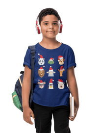 Thumbnail for Animals Christmas Childrens T-Shirt 8Ball