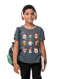 Thumbnail for Animals Christmas Childrens T-Shirt 8Ball