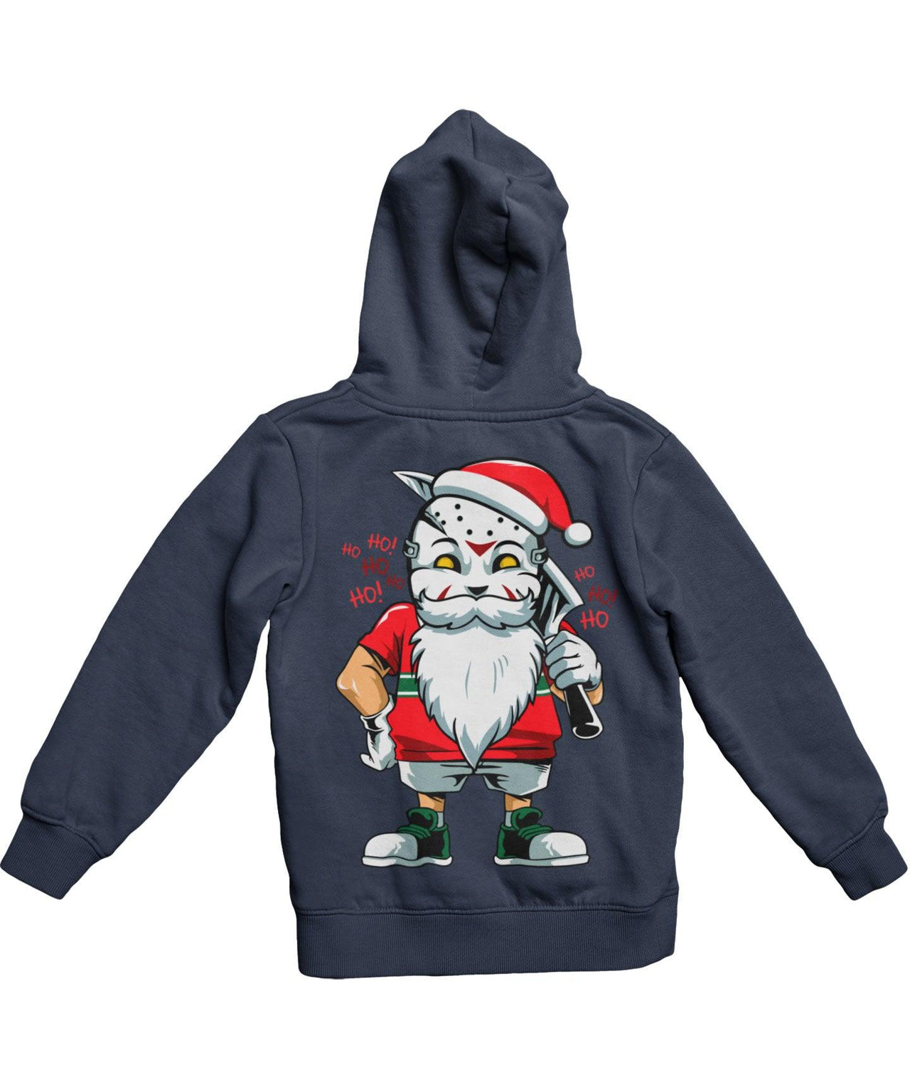 Another Evil Santa Back Printed Christmas Unisex Hoodie 8Ball