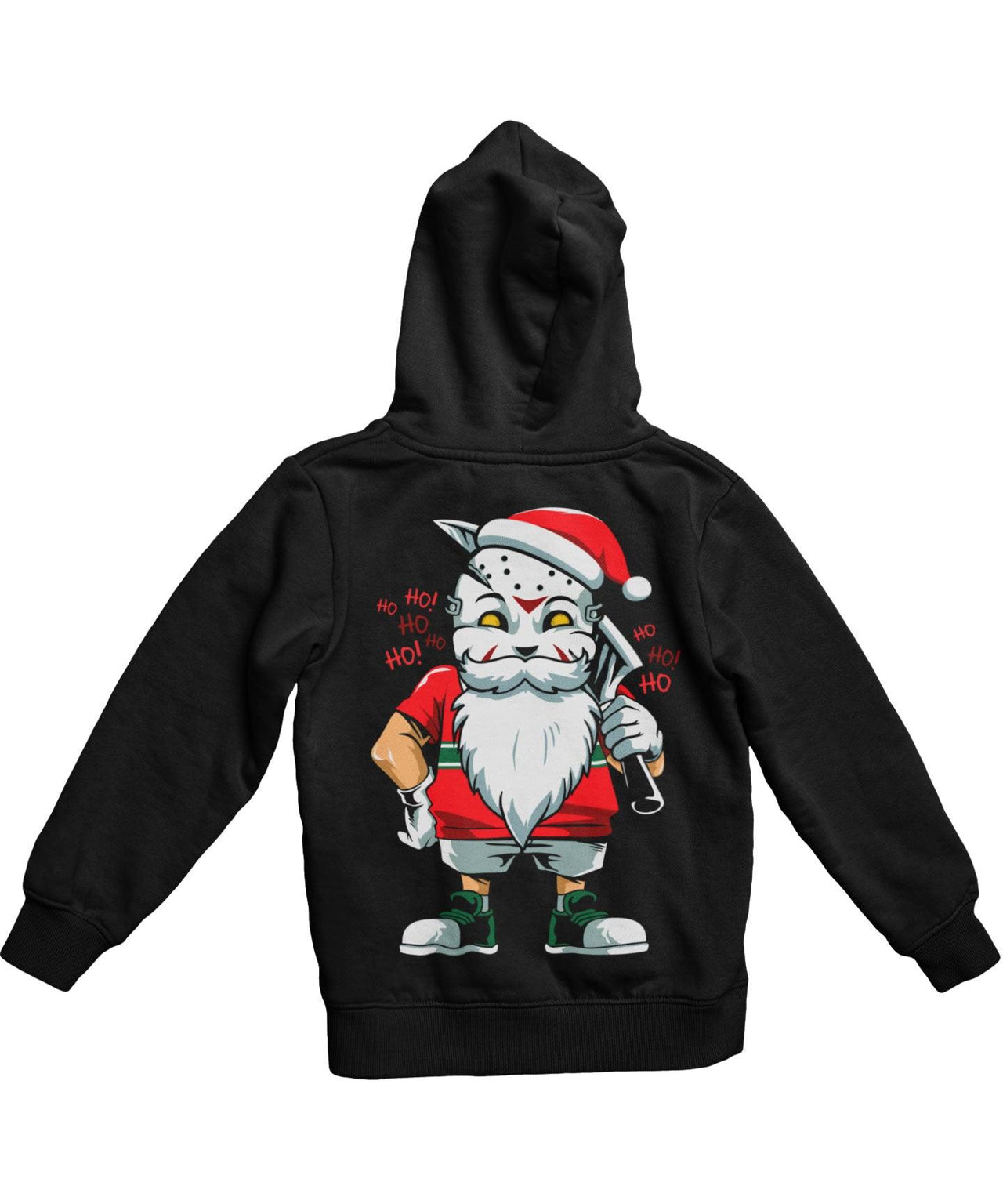 Another Evil Santa Back Printed Christmas Unisex Hoodie 8Ball