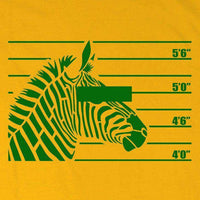 Thumbnail for Arrested Zebra Unisex T-Shirt For Men And Women 8Ball