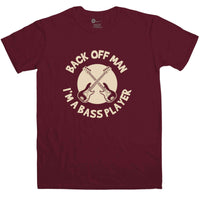 Thumbnail for Back Off Man I'm A Bass Player Funny Mens T-Shirt 8Ball