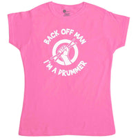 Thumbnail for Back Off Man I'm A Drummer Funny T-Shirt for Women 8Ball