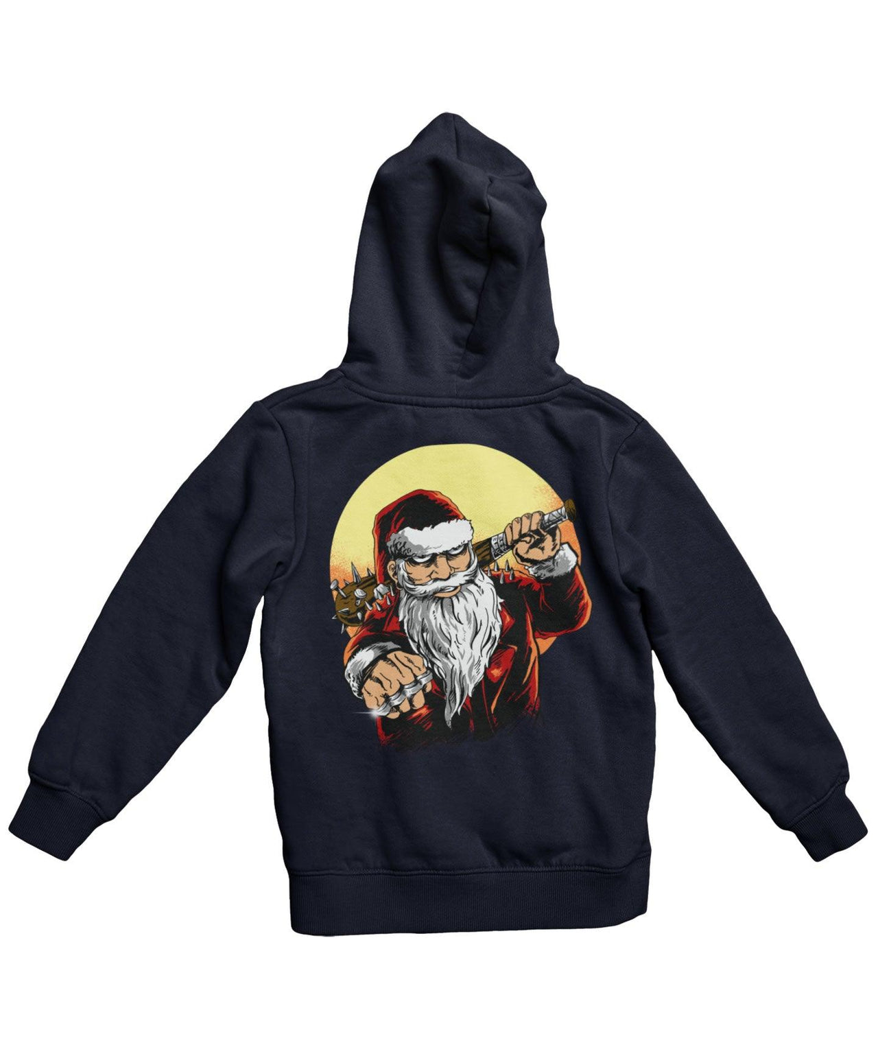 Bad Boy Santa Back Printed Christmas Hoodie For Men and Women 8Ball