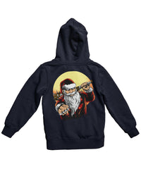 Thumbnail for Bad Boy Santa Back Printed Christmas Hoodie For Men and Women 8Ball