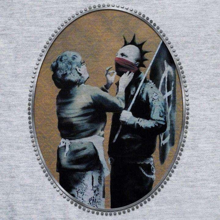 Banksy Anarchist Graphic T-Shirt For Men 8Ball