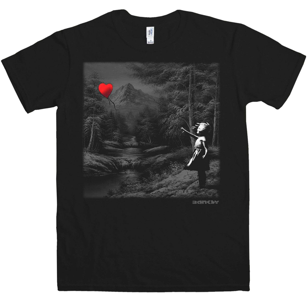 Banksy Balloon Girl Landscape Unisex T-Shirt For Men And Women 8Ball