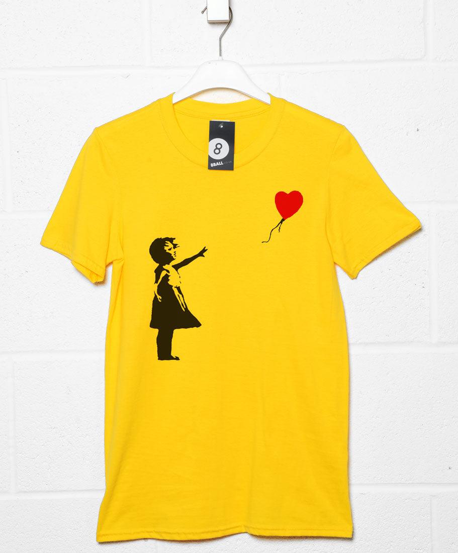 Banksy Balloon Girl T-Shirt For Men 8Ball