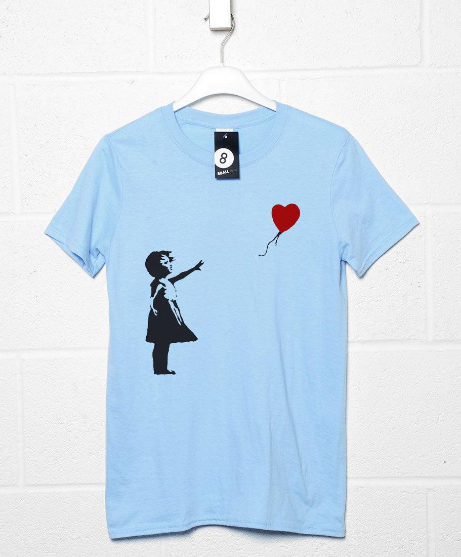 Banksy Balloon Girl T-Shirt For Men 8Ball