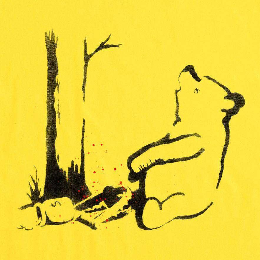 Banksy Bear Trap Mens T-Shirt 8Ball