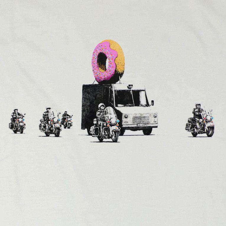 Banksy Donut Unisex T-Shirt 8Ball