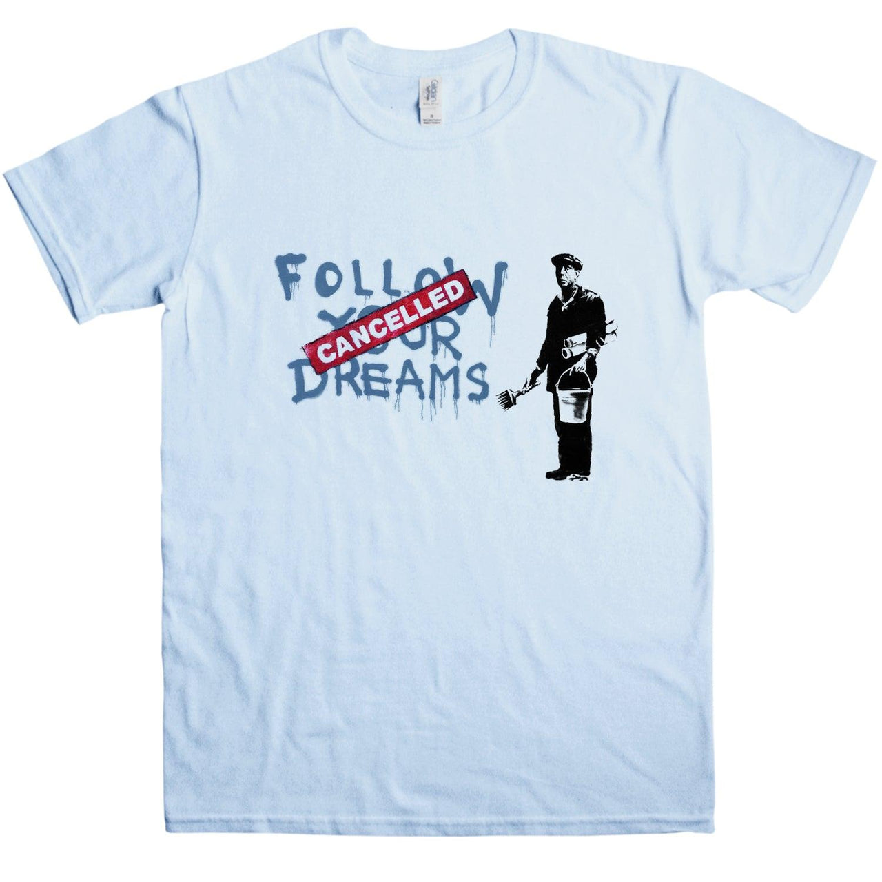 Banksy Follow Your Dreams Graphic T-Shirt For Men 8Ball