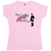 Thumbnail for Banksy Follow Your Dreams Womens T-Shirt 8Ball