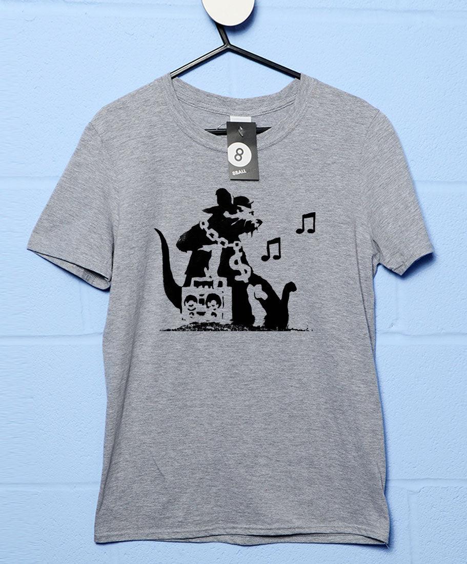 Banksy Ghetto Rat Unisex T-Shirt For Men And Women 8Ball