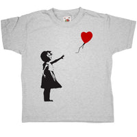Thumbnail for Banksy Girl With Balloon Kids Graphic T-Shirt 8Ball