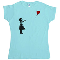 Thumbnail for Banksy Girl With Balloon T-Shirt for Women 8Ball