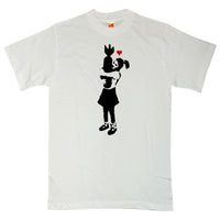 Thumbnail for Banksy Girl With Bomb Unisex T-Shirt 8Ball