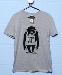 Thumbnail for Banksy Keep It Real Mens T-Shirt 8Ball