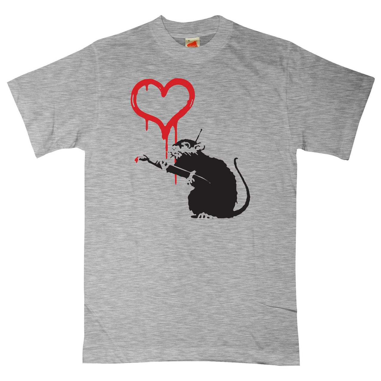 Banksy Love Rat Graphic T-Shirt For Men 8Ball