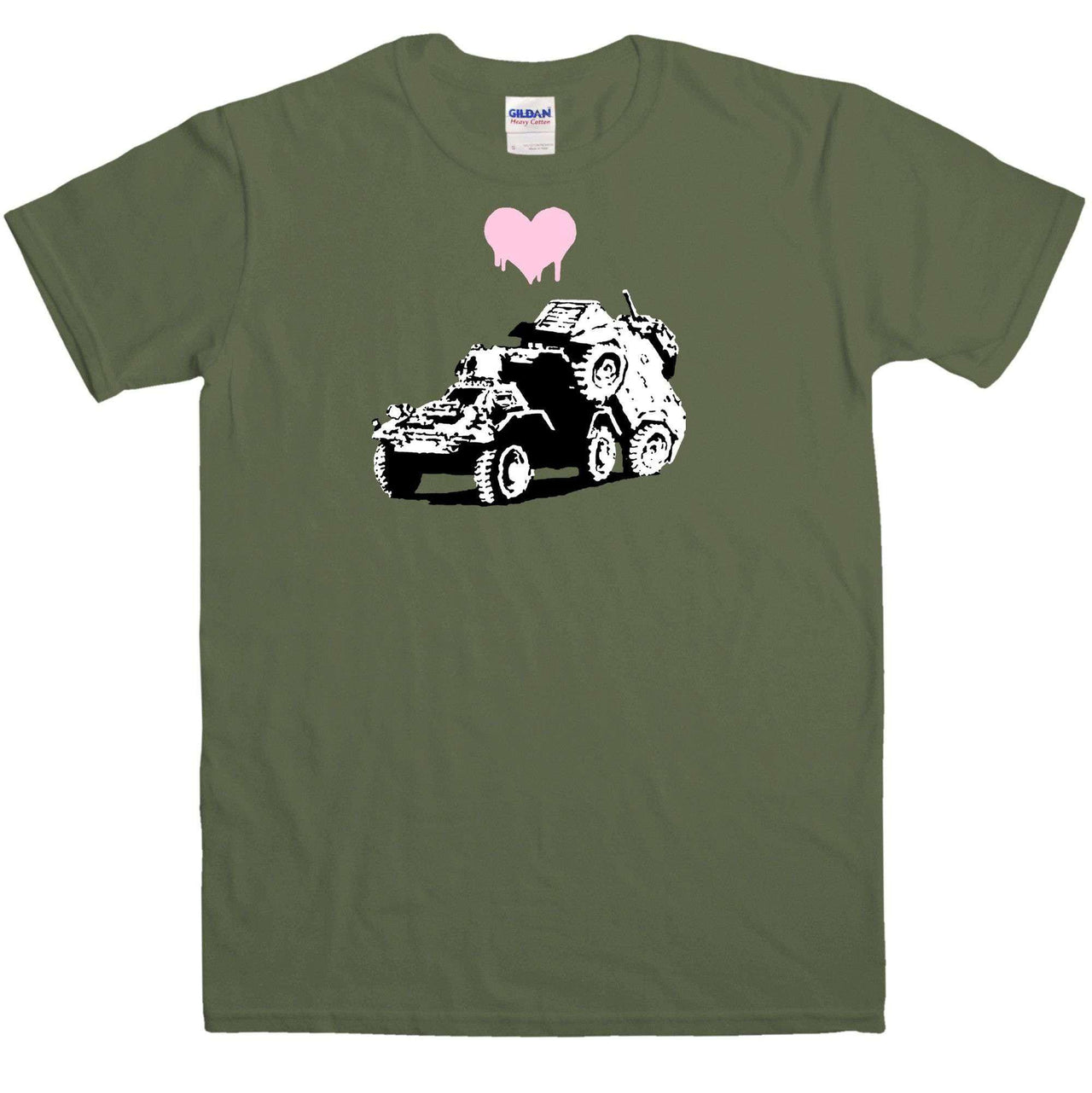 Banksy Love Tanks Mens T-Shirt 8Ball