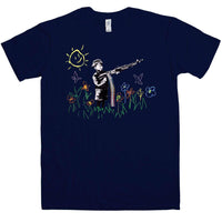 Thumbnail for Banksy Machine Gun Kid T-Shirt For Men 8Ball