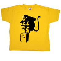 Thumbnail for Banksy Monkey Detonator Childrens T-Shirt 8Ball