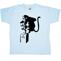 Thumbnail for Banksy Monkey Detonator Childrens T-Shirt 8Ball