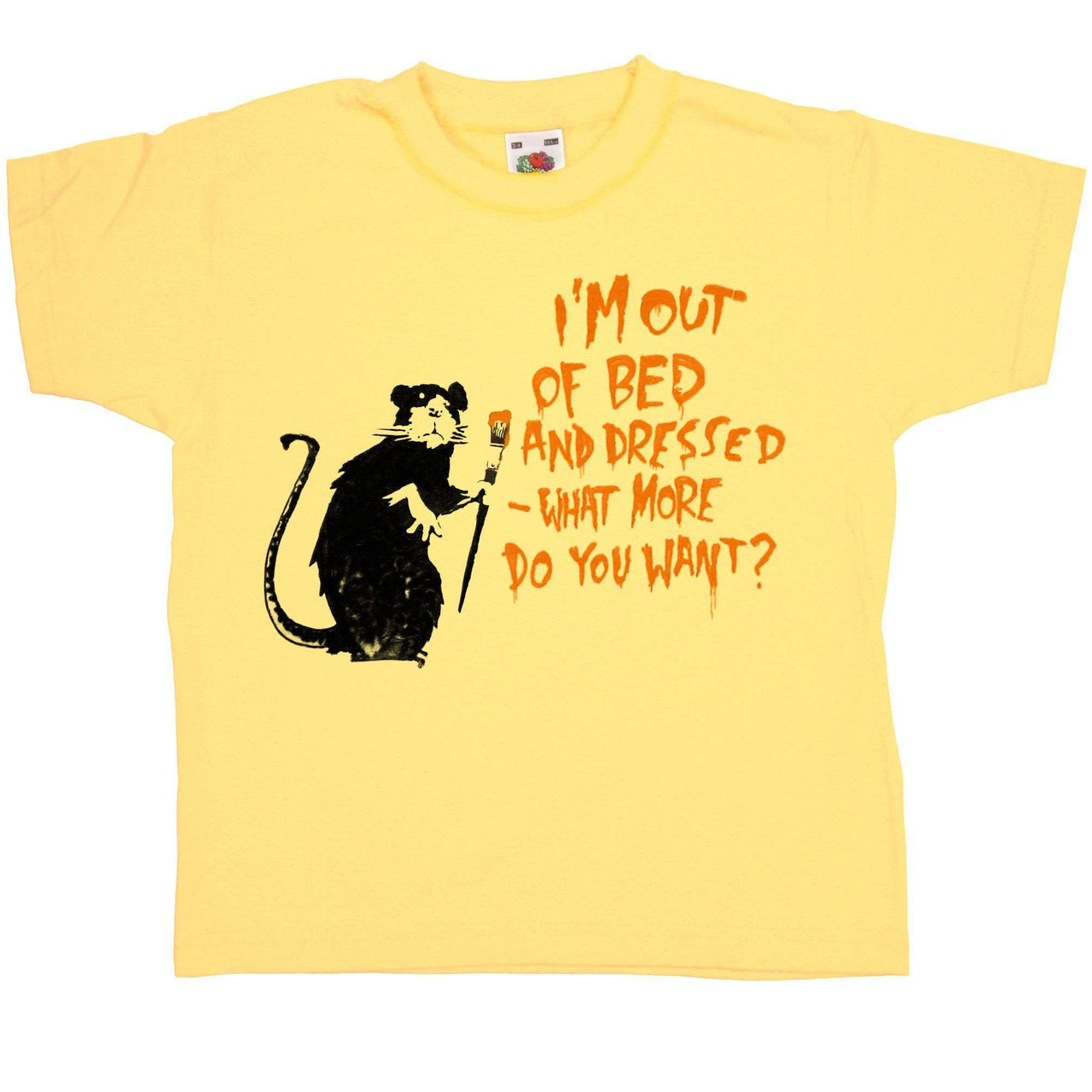 Banksy Out Of Bed Rat Kids T-Shirt 8Ball