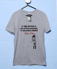 Thumbnail for Banksy Politics Mens Graphic T-Shirt 8Ball