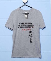 Thumbnail for Banksy Politics Mens Graphic T-Shirt 8Ball