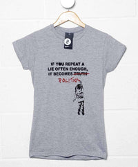 Thumbnail for Banksy Politics Womens Fitted T-Shirt 8Ball