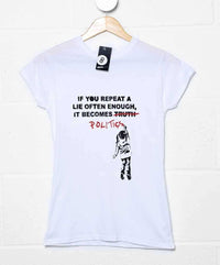 Thumbnail for Banksy Politics Womens Fitted T-Shirt 8Ball