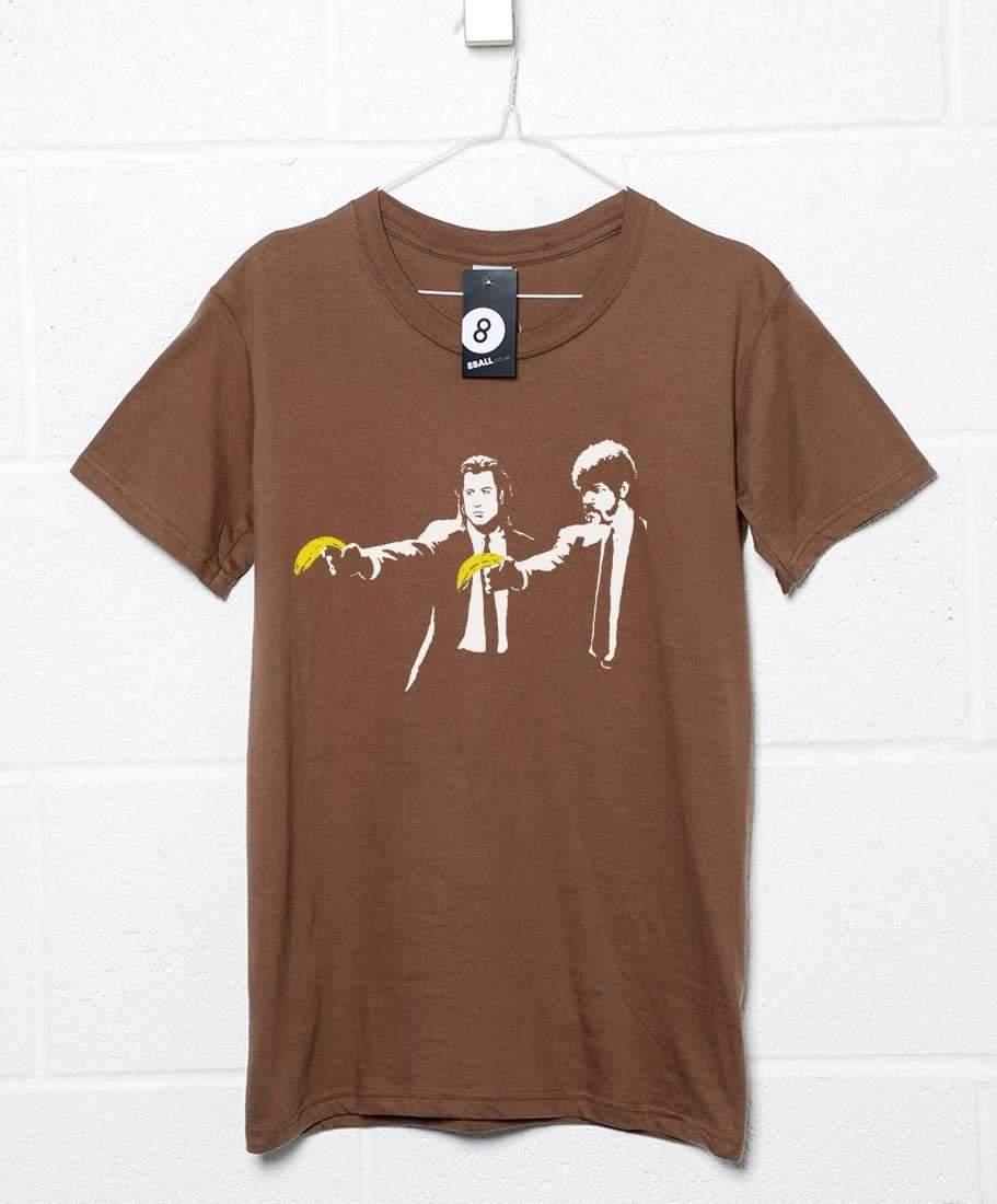 Banksy Pulp Fiction Bananas Mens T-Shirt 8Ball