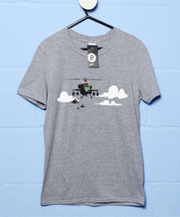 Thumbnail for Banksy Ribbon Helicopters Mens Graphic T-Shirt 8Ball