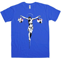 Thumbnail for Banksy Shopping Jesus Unisex T-Shirt 8Ball
