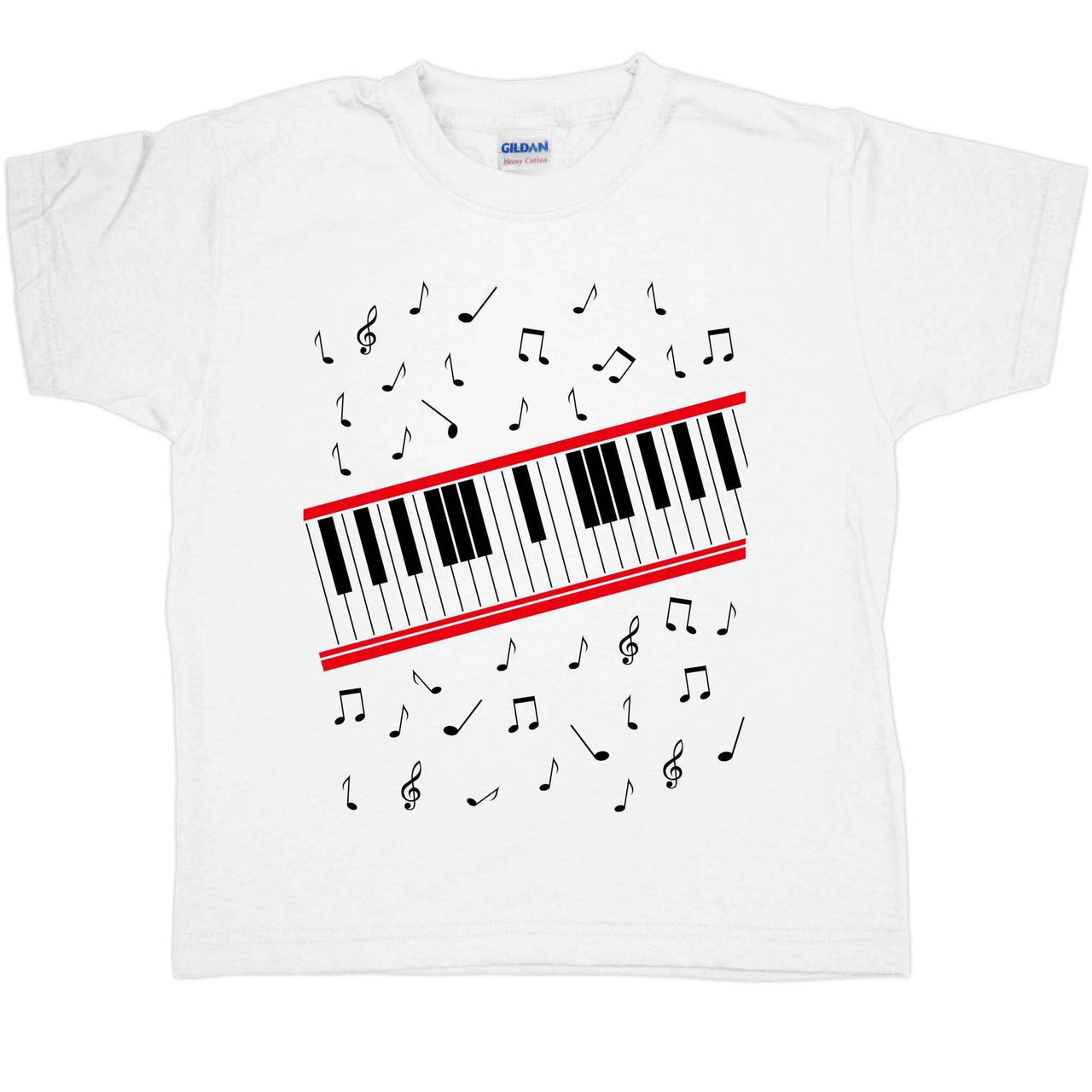 Beat It Piano Childrens Graphic T-Shirt 8Ball