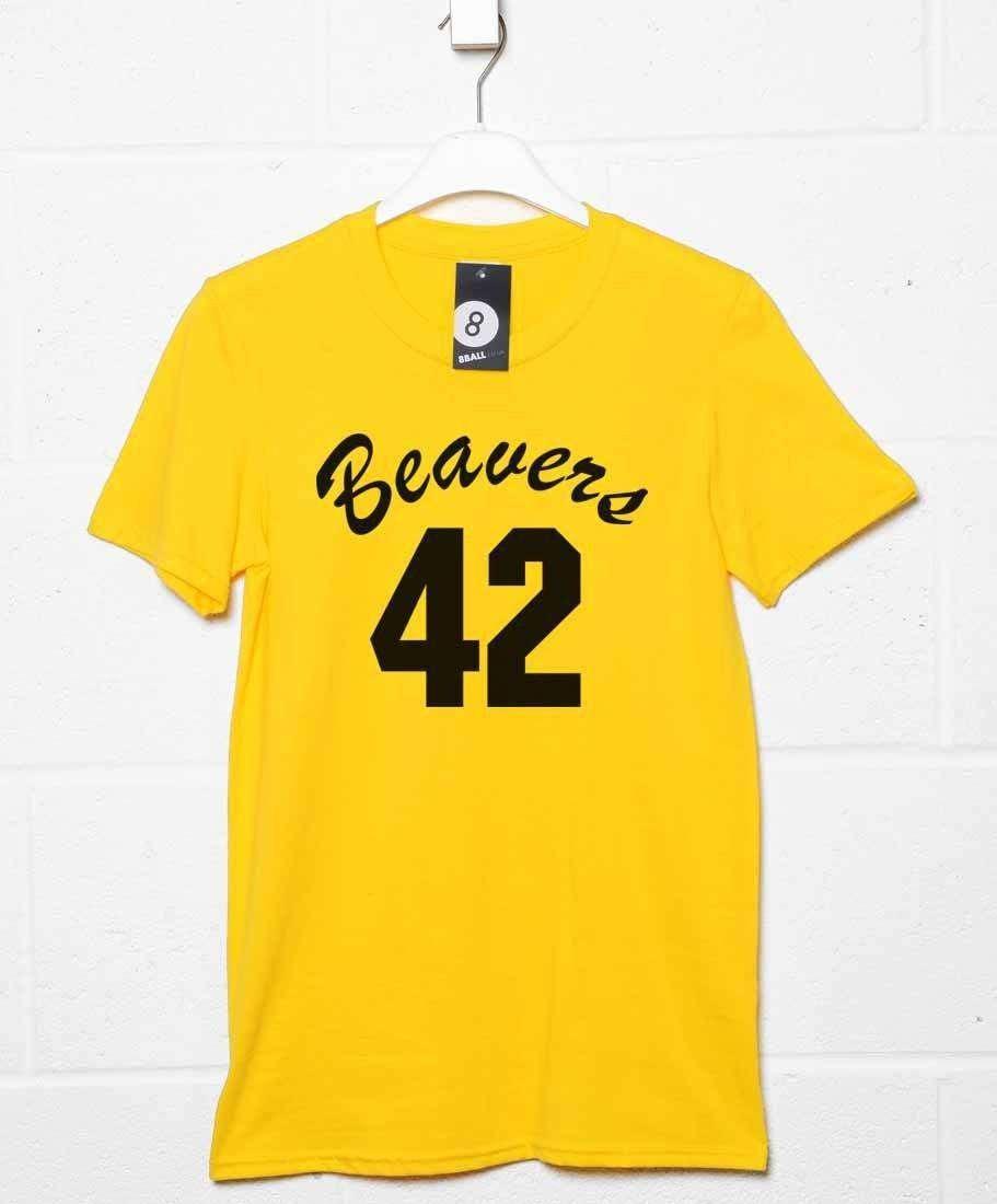 Beavers Number 42 Mens T-Shirt 8Ball