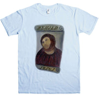 Thumbnail for Behold Jesus Fresco Ecce Homo Restoration Unisex T-Shirt For Men And Women 8Ball