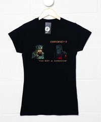 Thumbnail for Black Knight Continue Screen Fitted Womens T-Shirt 8Ball