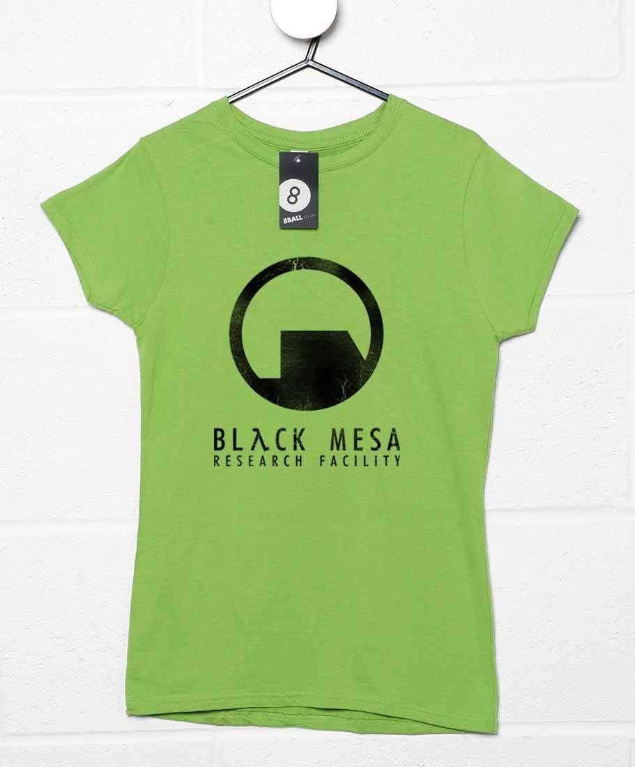 Black Mesa Fitted Womens T-Shirt 8Ball