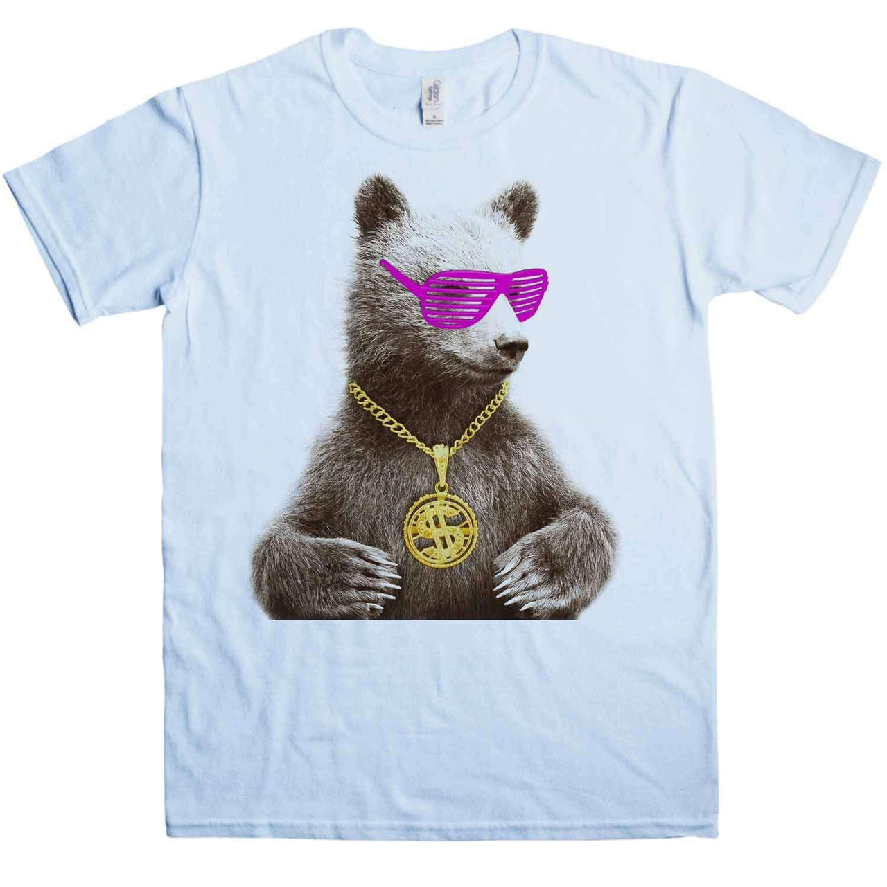 Bling Grizzly T-Shirt For Men 8Ball