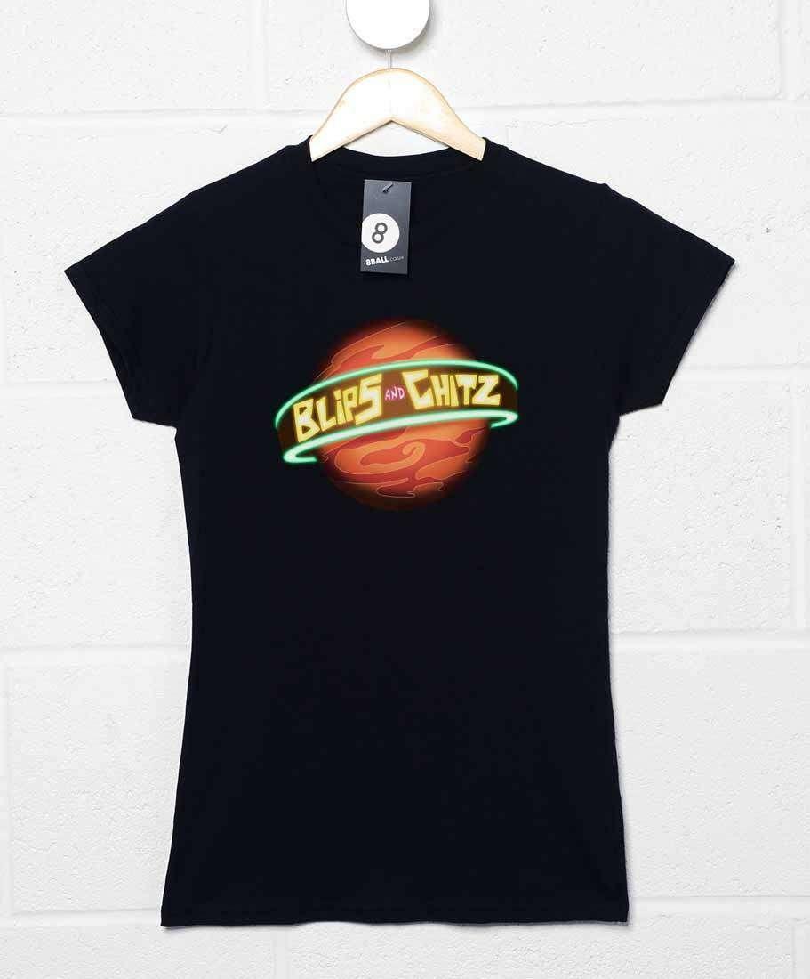 Blips and Chitz Womens Fitted T-Shirt 8Ball