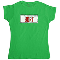 Thumbnail for Bort License Plate Womens Fitted T-Shirt 8Ball