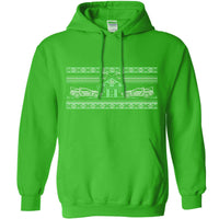 Thumbnail for Bttf Knitted Jumper Style Graphic Hoodie 8Ball