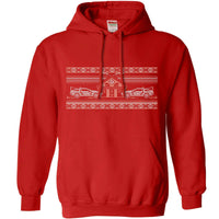 Thumbnail for Bttf Knitted Jumper Style Graphic Hoodie 8Ball